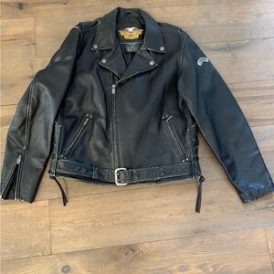 Harley-Davidson Black Leather Motorcycle Jacket